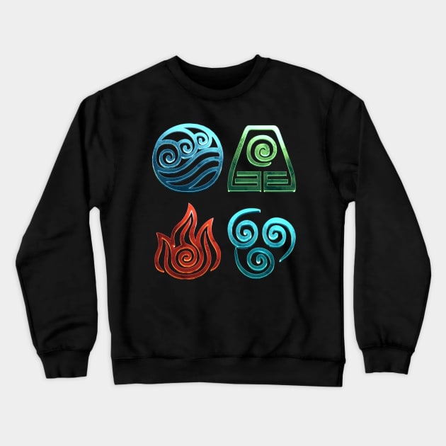 The Four Elements Crewneck Sweatshirt by ChrisHarrys